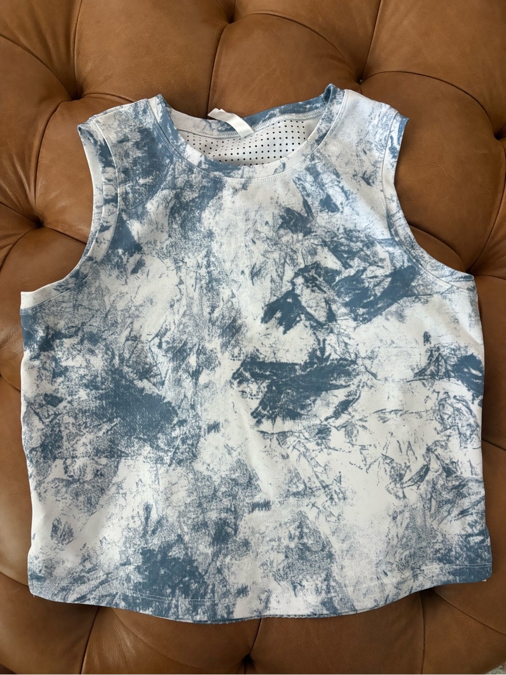 Longer crop athletic tank